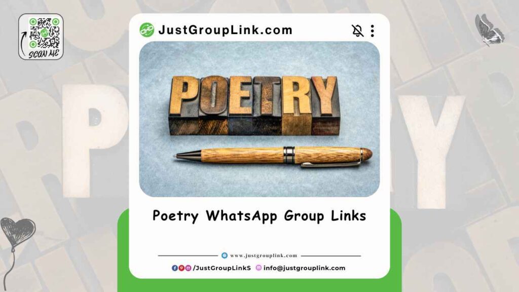 Poetry WhatsApp Group Links. All WhatsApp Group Link