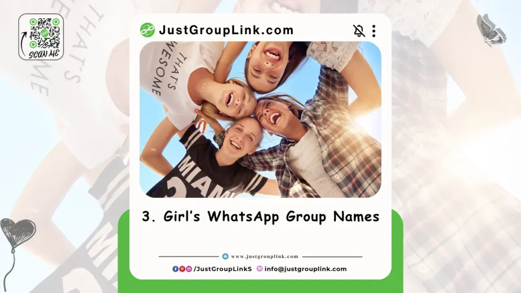 Girls WhatsApp Group Names - WhatsApp Group Names