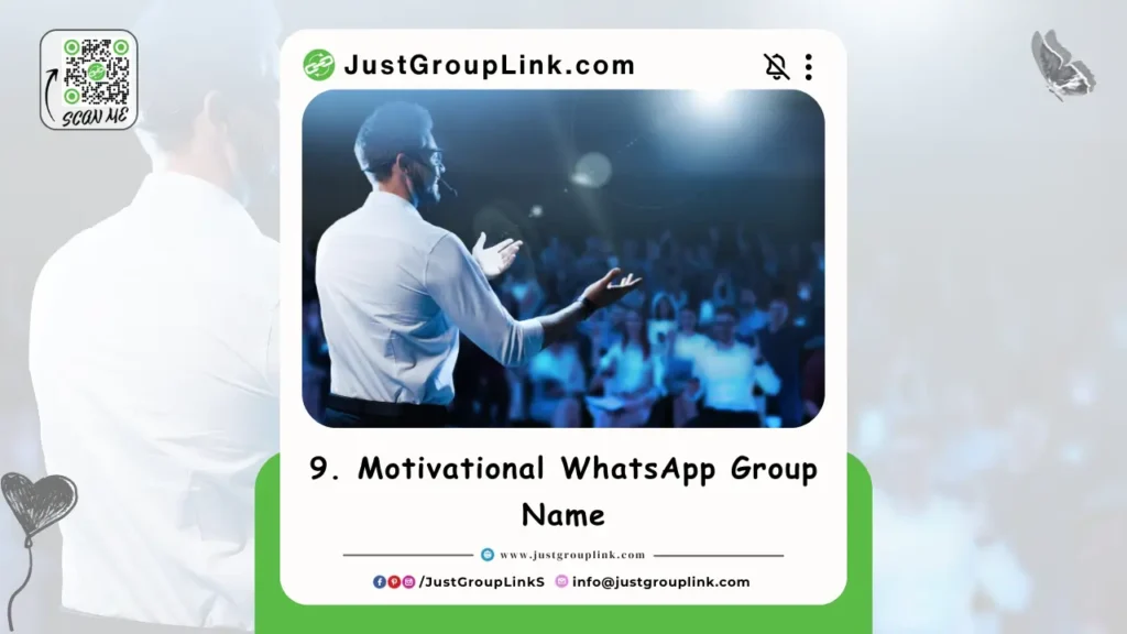 Motivational WhatsApp Group Name - WhatsApp Group Names