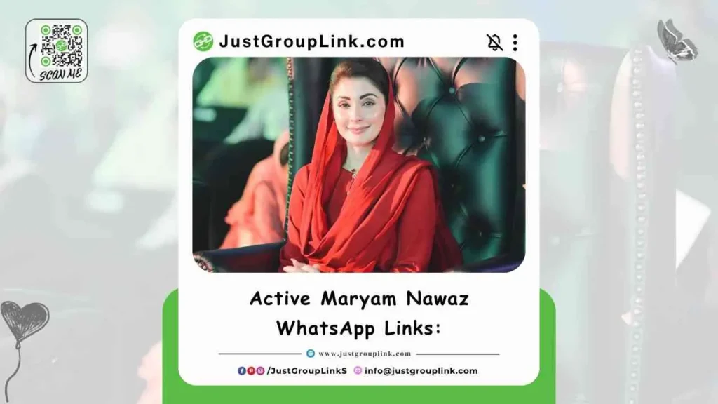 Active Maryam Nawaz WhatsApp Links