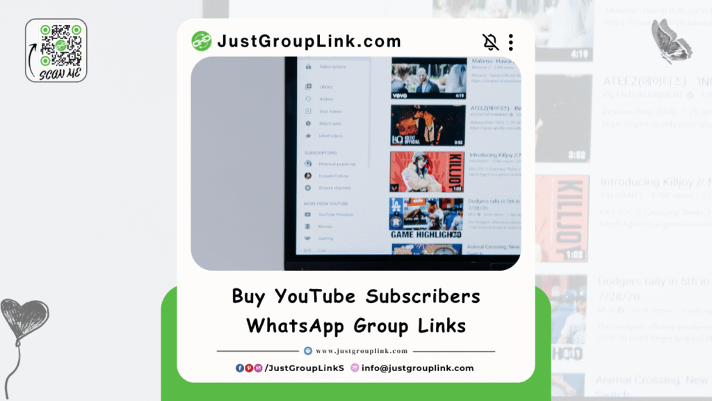 Buy YouTube Subscribers WhatsApp Group Links